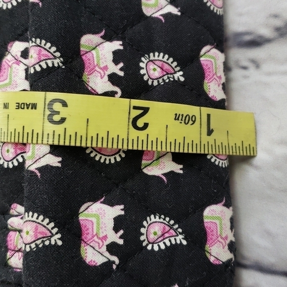 Vera Bradley Pink Elephants 2007 Med Shoulder Bag VGUC Clean - Picture 9 of 16